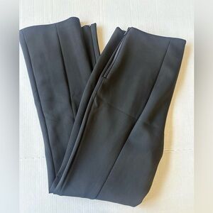 Good‎ American Scuba Flare Pants Plus Size 5 Black Side Waist Zipper Side Zip